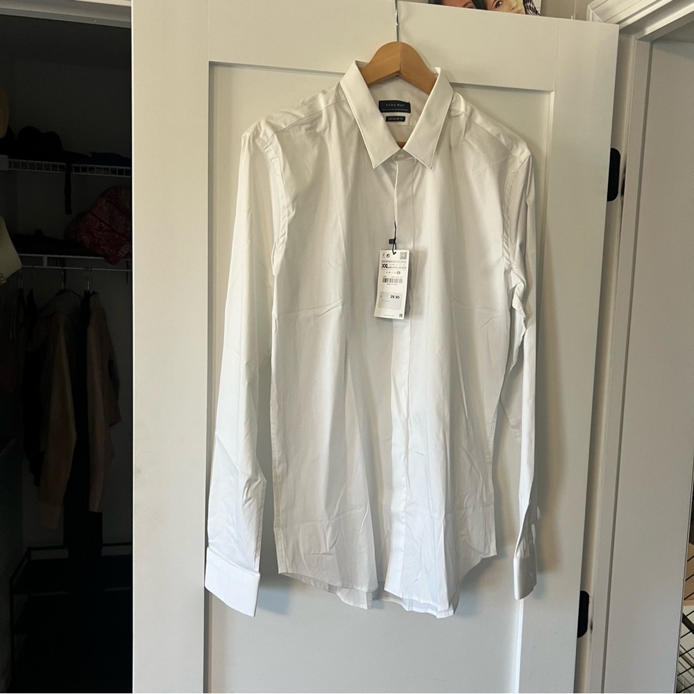 NWT ZARA MENS BUTTON UP SHIRT